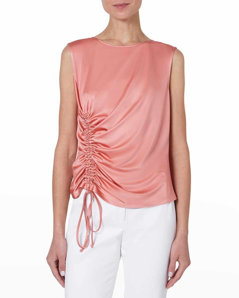 Loren Gathered Sleeveless Top